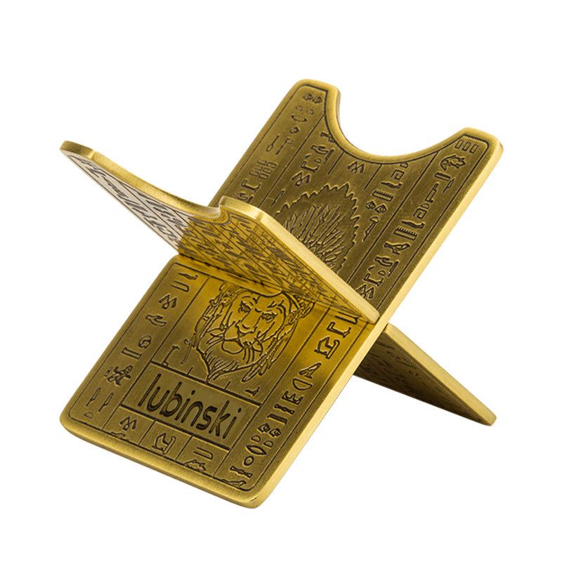 Cigar holder portable metal brass electroplated carbon fiber display cigar holder - V.I.P Digital Presence