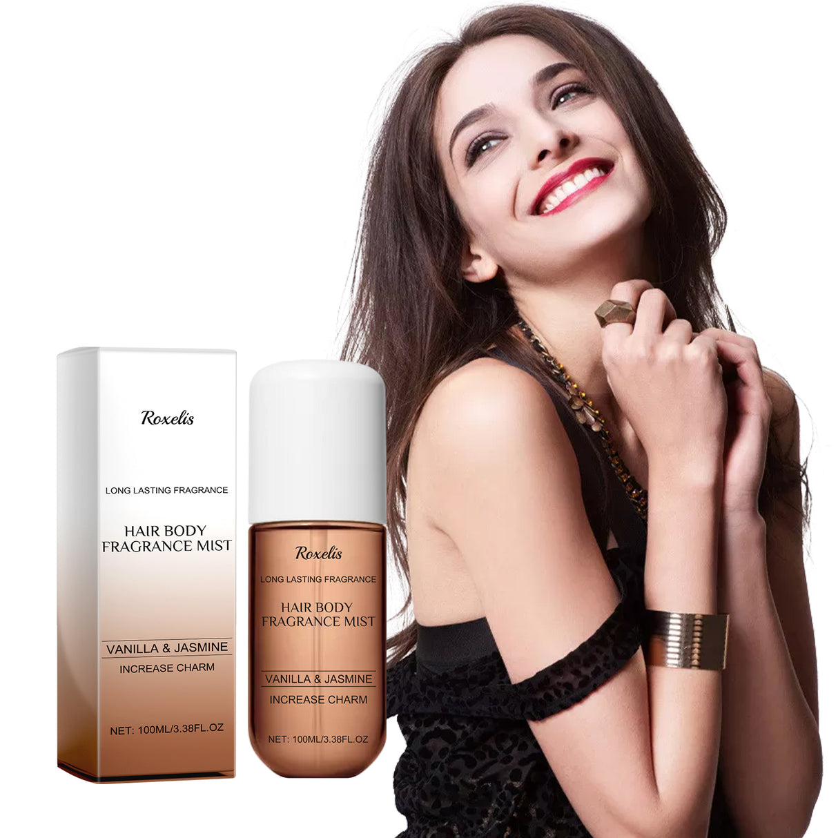 Vanilla Jasmine Fragrance Spray, Behind The Ears Neck Wrist Natural Fresh Fragrance Long-Lasting Fragrance - V.I.P Digital Presence