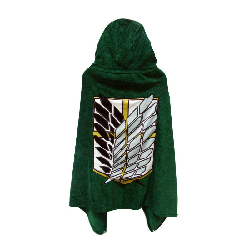 Wings of Liberty Survey Corps Attack on Titan Cape Blanket Otaku Shawl Blanket Anime Blanket Lunch Break Nap - V.I.P Digital Presence