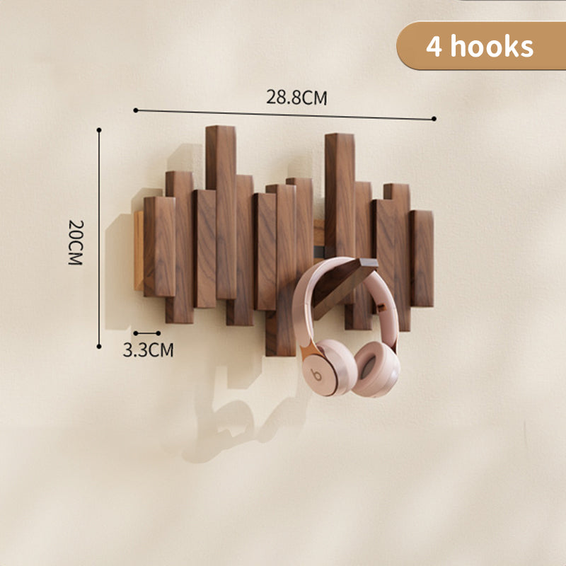 Coat Racks Wall Hanging Wall Entry Door Porch Hanging Scarf Coat Rack Perforated Solid Wood Creative Piano Keys Clothes Hook - V.I.P Digital Presence