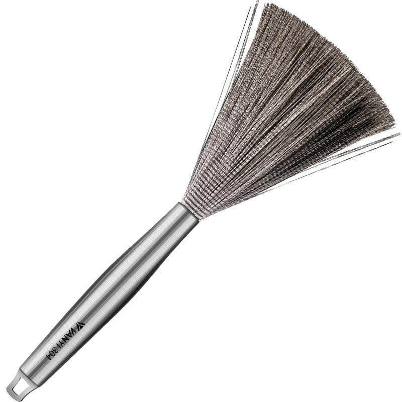Stainless Steel Pot Brush Dishwashing Pot Brush Long Handle Household Cleaning - V.I.P Digital Presence
