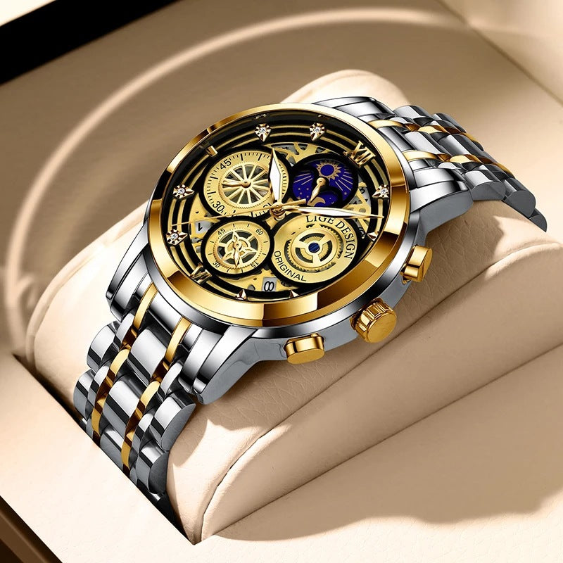 Men's Quartz Watch Skeleton New Concept Waterproof Watch Multifunctional Watch - V.I.P Digital Presence
