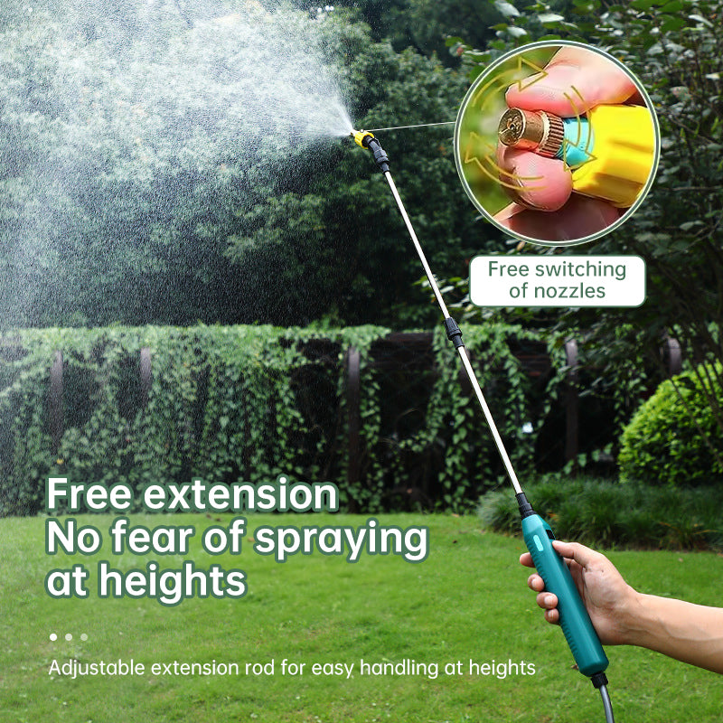 2400mAh Portable Electric Sprayer. 3 Nozzles, High - Pressure, for Garden Plant Watering - V.I.P Digital Presence