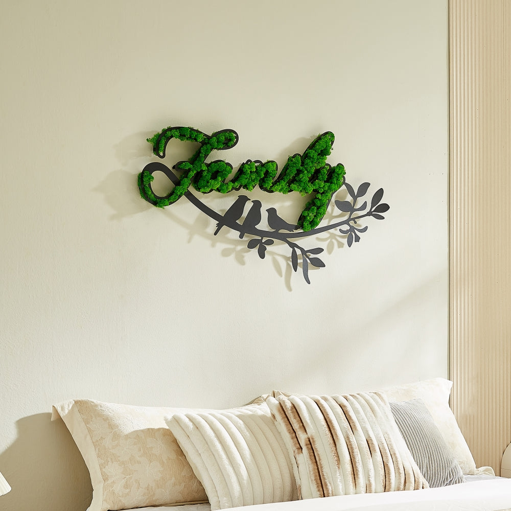 Letter Art Moss Wall Decor