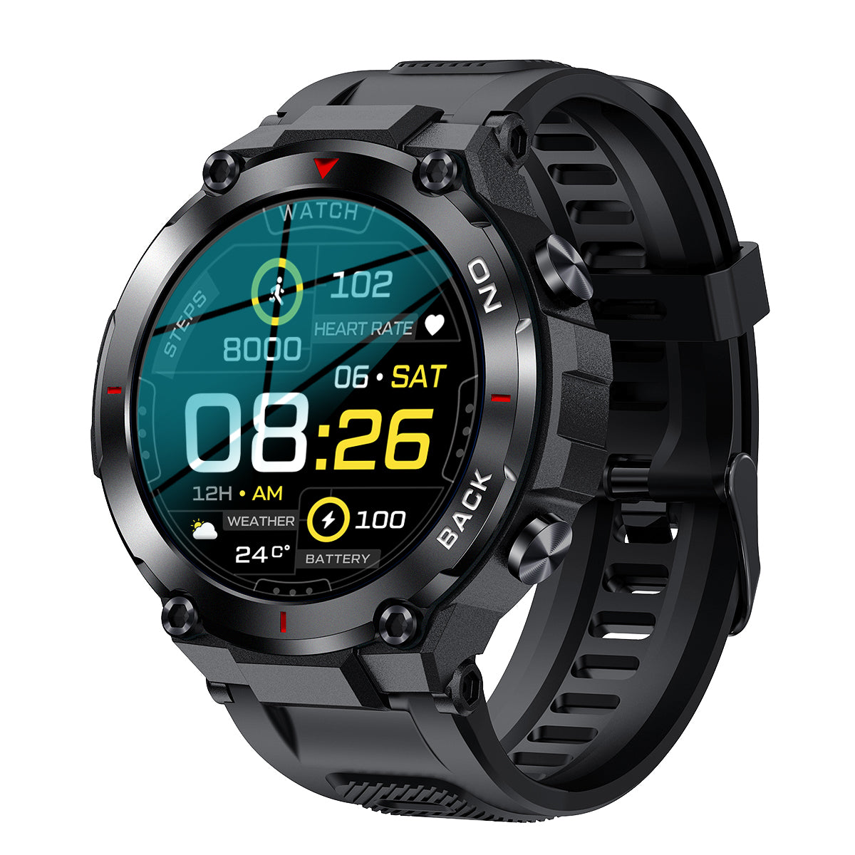 K37 smart watch GPS positioning exercise health heart rate monitoring female physiological cycle reminder - V.I.P Digital Presence