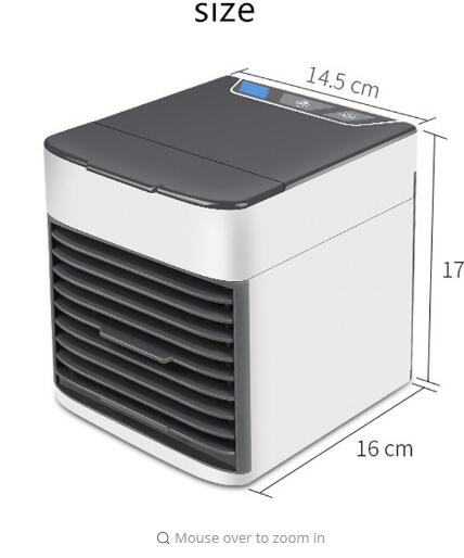 USB Mini Portable Air Conditioner Humidifier Purifier 7 Colors Light Desktop Air Cooling Fan Air Cooler Fan for Office Home - V.I.P Digital Presence