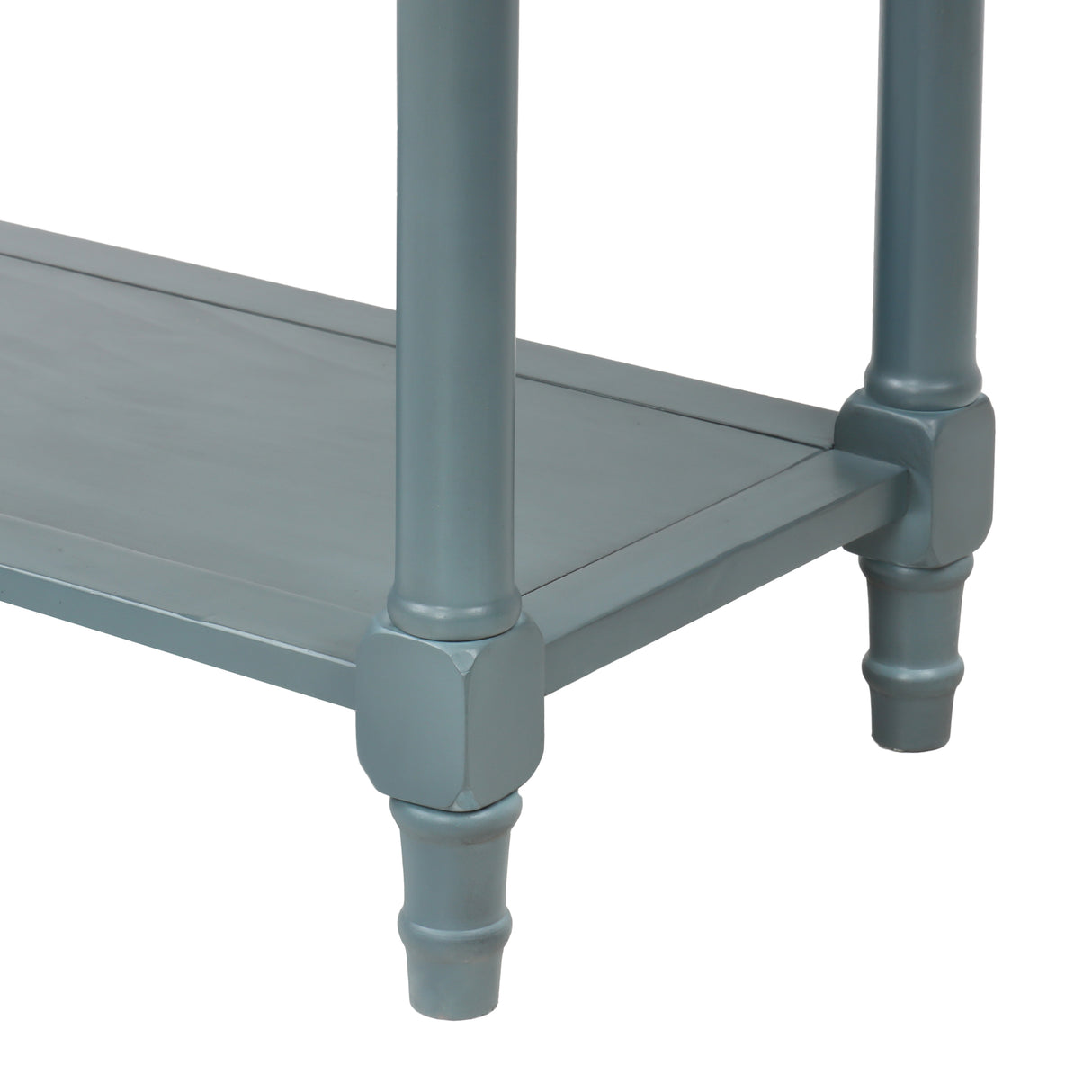 TREXM Narrow Console Table, Slim Sofa Table with Three Storage Drawers and Bottom Shelf for Living Room, Easy Assembly (Navy) - V.I.P Digital Presence