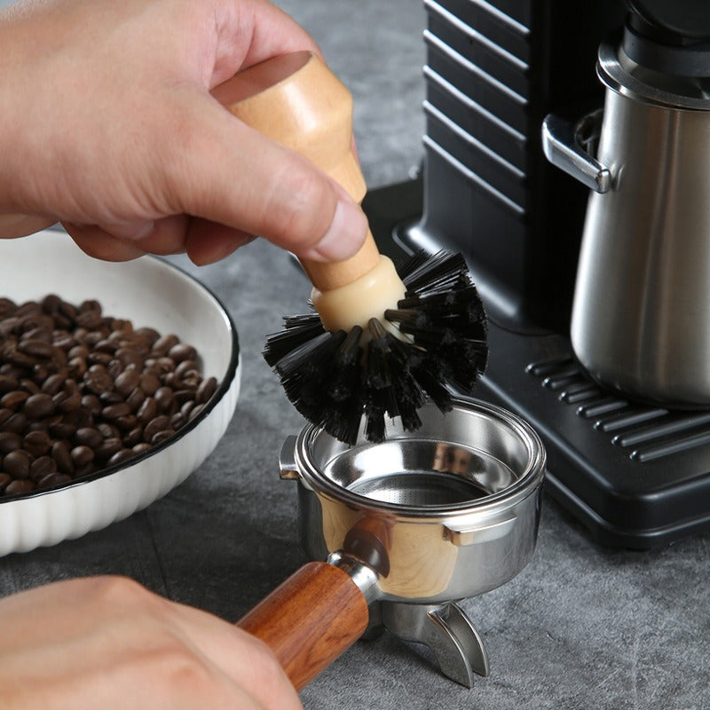 Coffee machine powder bowl cleaning brush Solid wood handle cleaning brush Coffee powder bowl brush cleaning brush - V.I.P Digital Presence