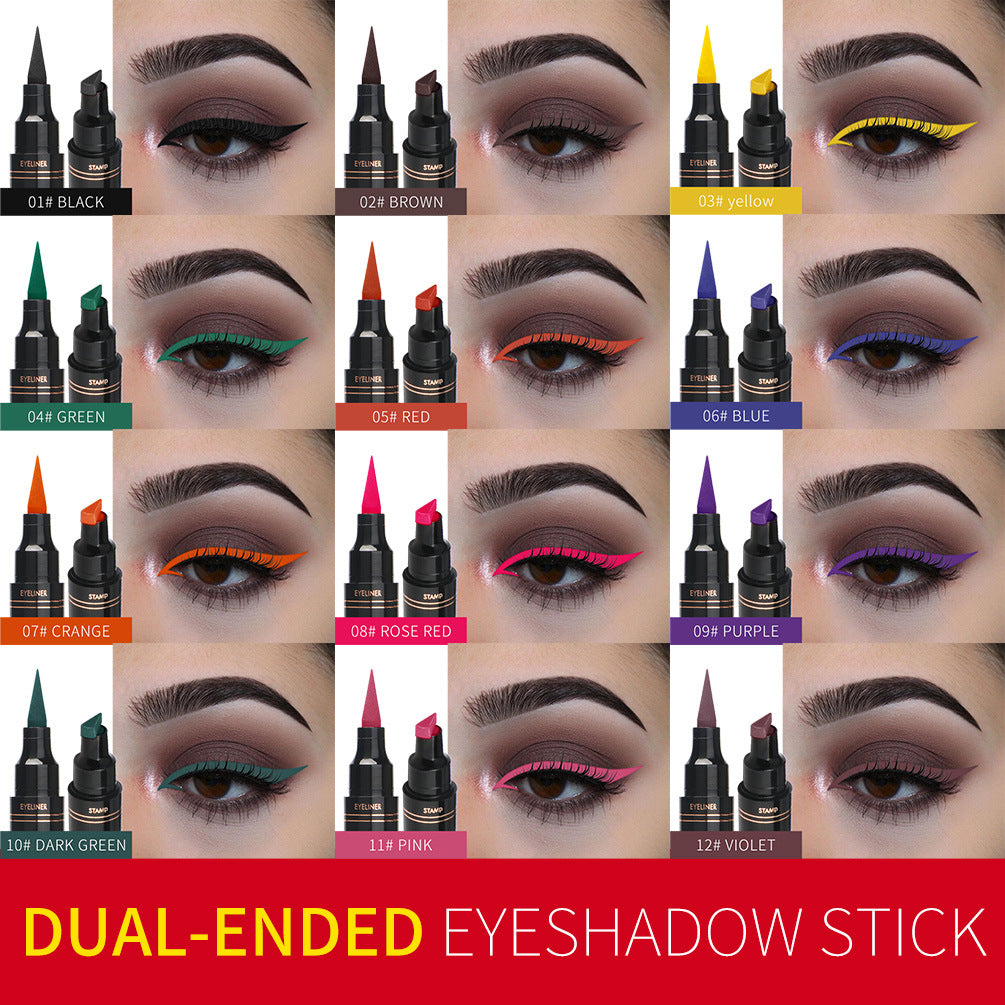 QIBEST Color Eyeliner Double-Headed Seal Color Eyeliner Pen Eyeliner Tail Seal Pen - V.I.P Digital Presence