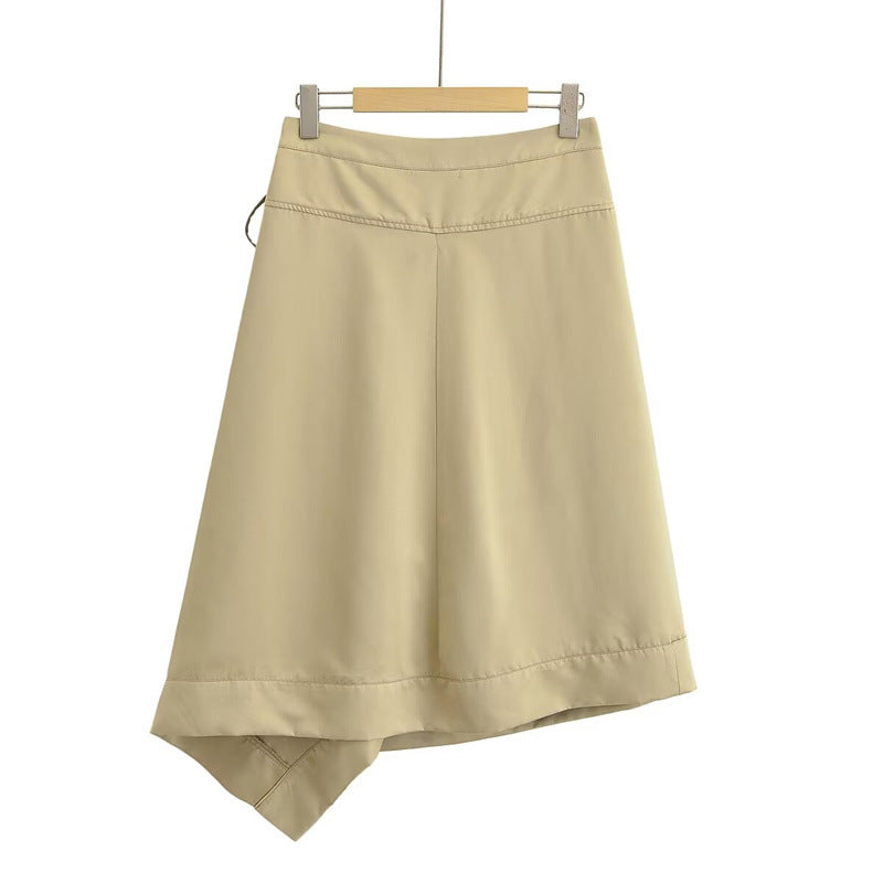Summer New Style Women's Fashionable Elegant Wrap Skirt with Mid-Waist and Midi Length - V.I.P Digital Presence