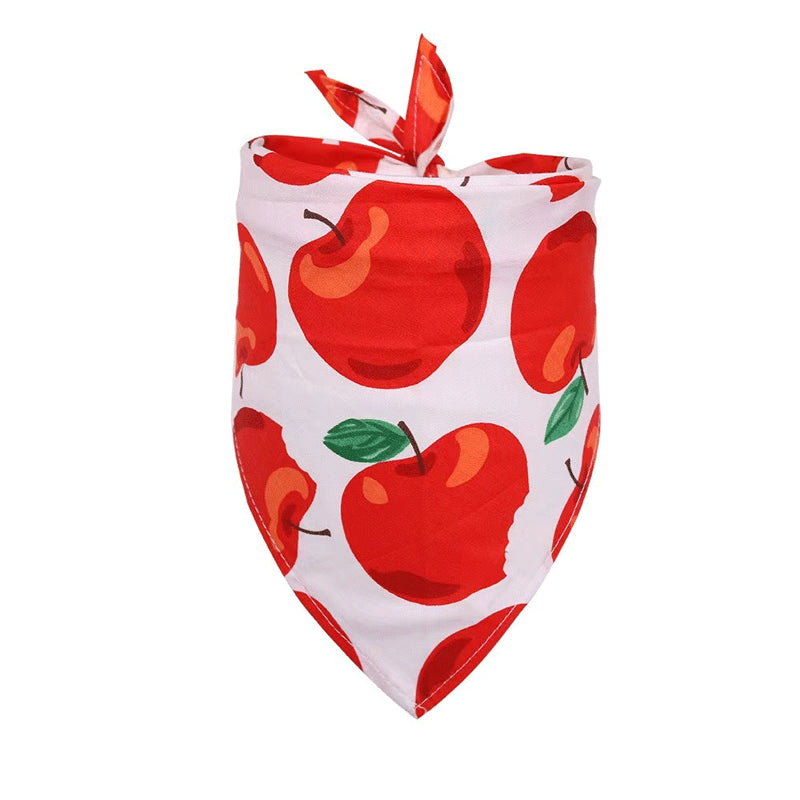 Pet Accessories Summer Pet Drool Towel Fruit Style Pet Scarf Pure Cotton Dog Triangle Scarf - V.I.P Digital Presence