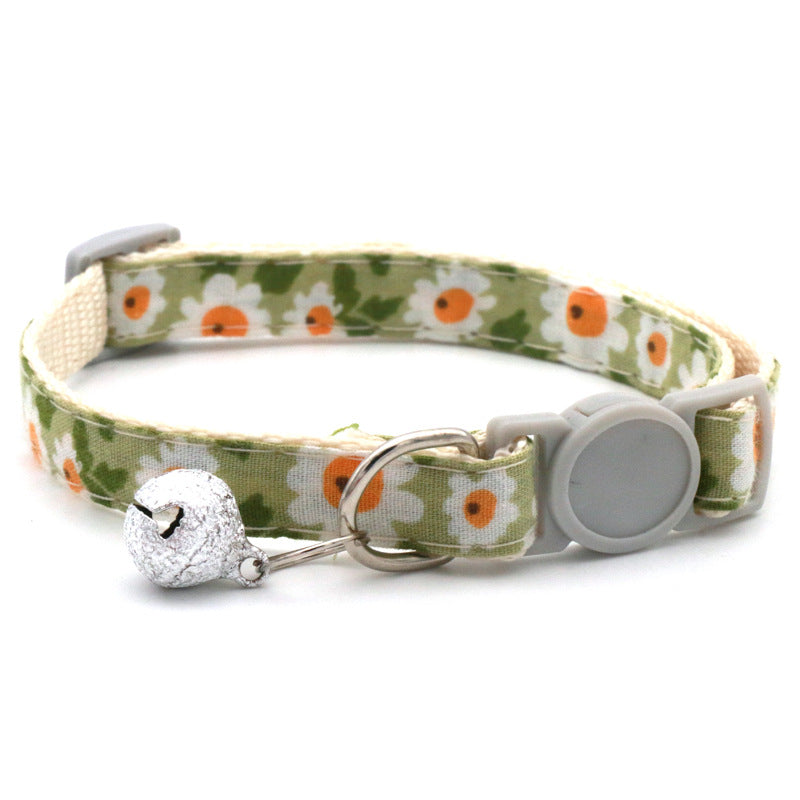 Pet Bandana Pet Collar Daisy Small Floral Sunflower Triangle Scarf for Cats and Dogs - V.I.P Digital Presence
