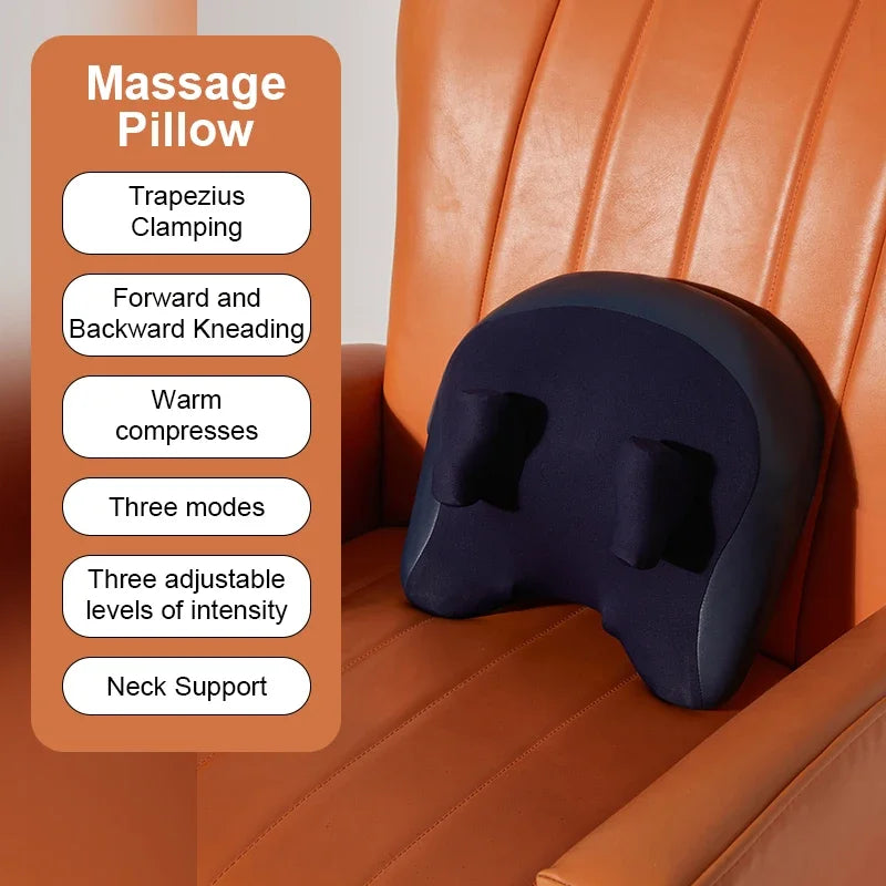 Neck Shoulder Massage Pillow Wireless Electric Car And Home Massager Heating Waist Neck Leg Cervical Shiatsu Kneading Massagers - V.I.P Digital Presence