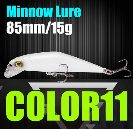 Señuelo de pesca AFISHLURE Wobblers Trucha 85 mm/15 g Minnow Cebos duros Iscas Artificial Pesca Leurre