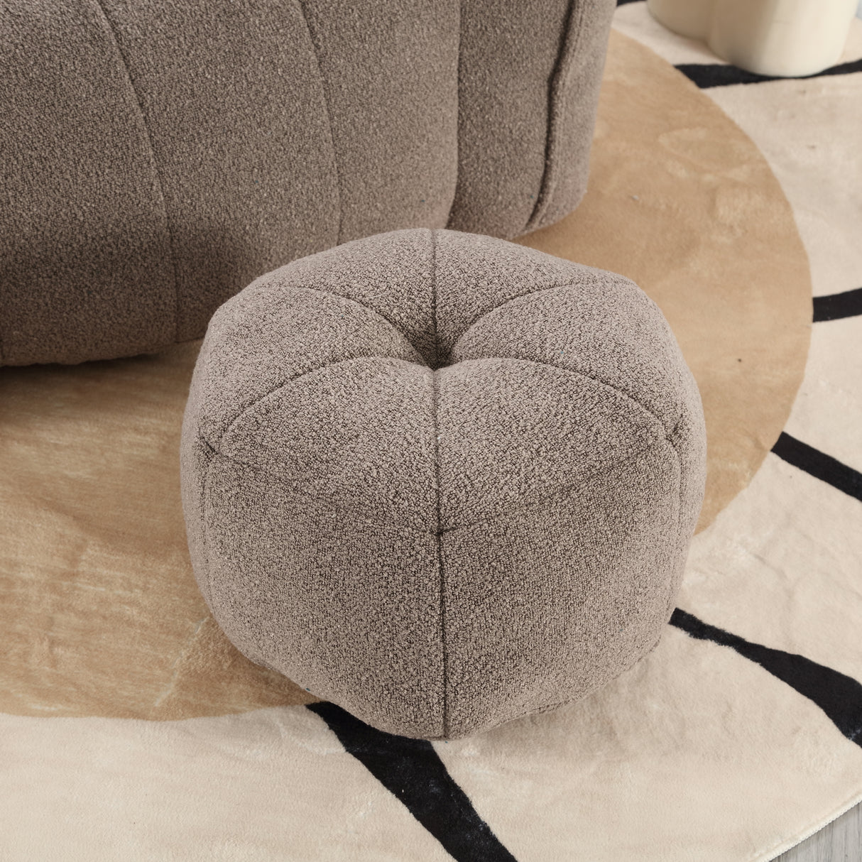 Soft Bean Bag Chair with High Resilient Foam(Chips)for living room and bedroom,Comfortable Square Lazy Sofa with Footstool - V.I.P Digital Presence