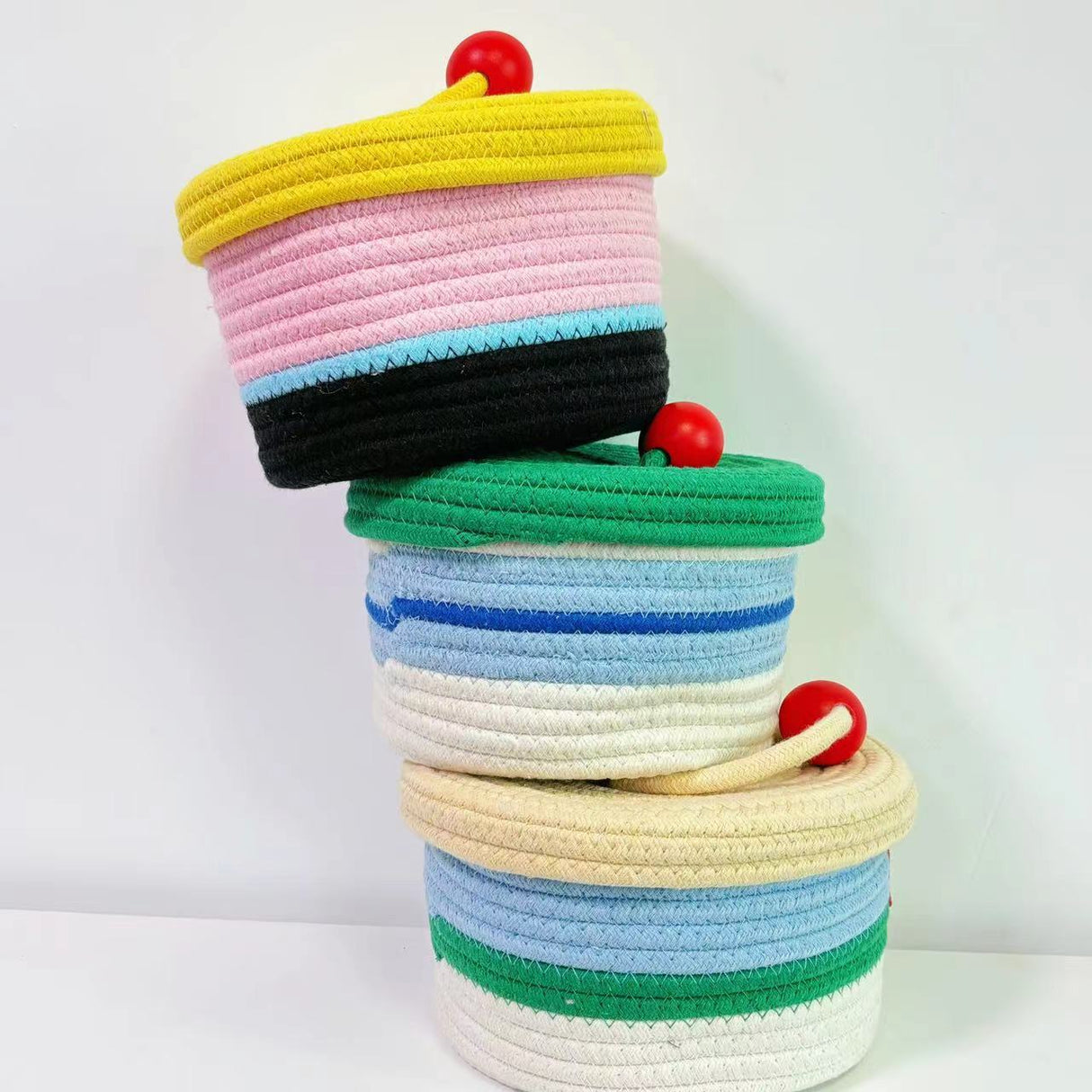 Home Cotton Weaving Storage Basket Ins Wind Vegetable Toy Storage Basket Living Room Miscellaneous Display Underwear Storage Basket - V.I.P Digital Presence