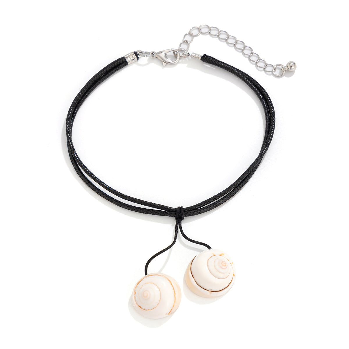 Beach Vacation Conch Shell Tassel Necklace Versatile Countryside Wax Thread Necklace Accessories - V.I.P Digital Presence