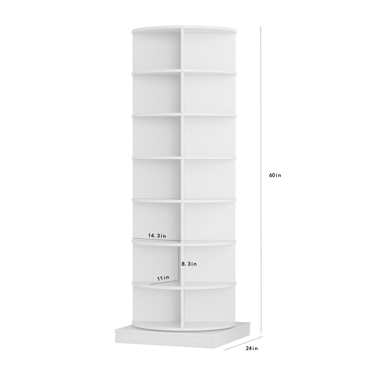 new 360 Rotating shoe cabinet 7 layers Holds Up to 28 Paris of Shoes - V.I.P Digital Presence