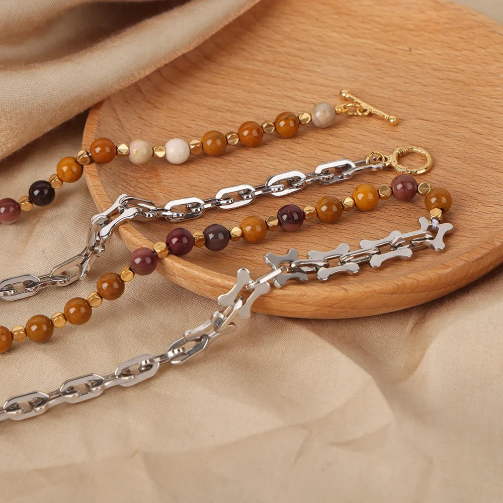 Titanium Steel Egg Yolk Stone Necklace - V.I.P Digital Presence