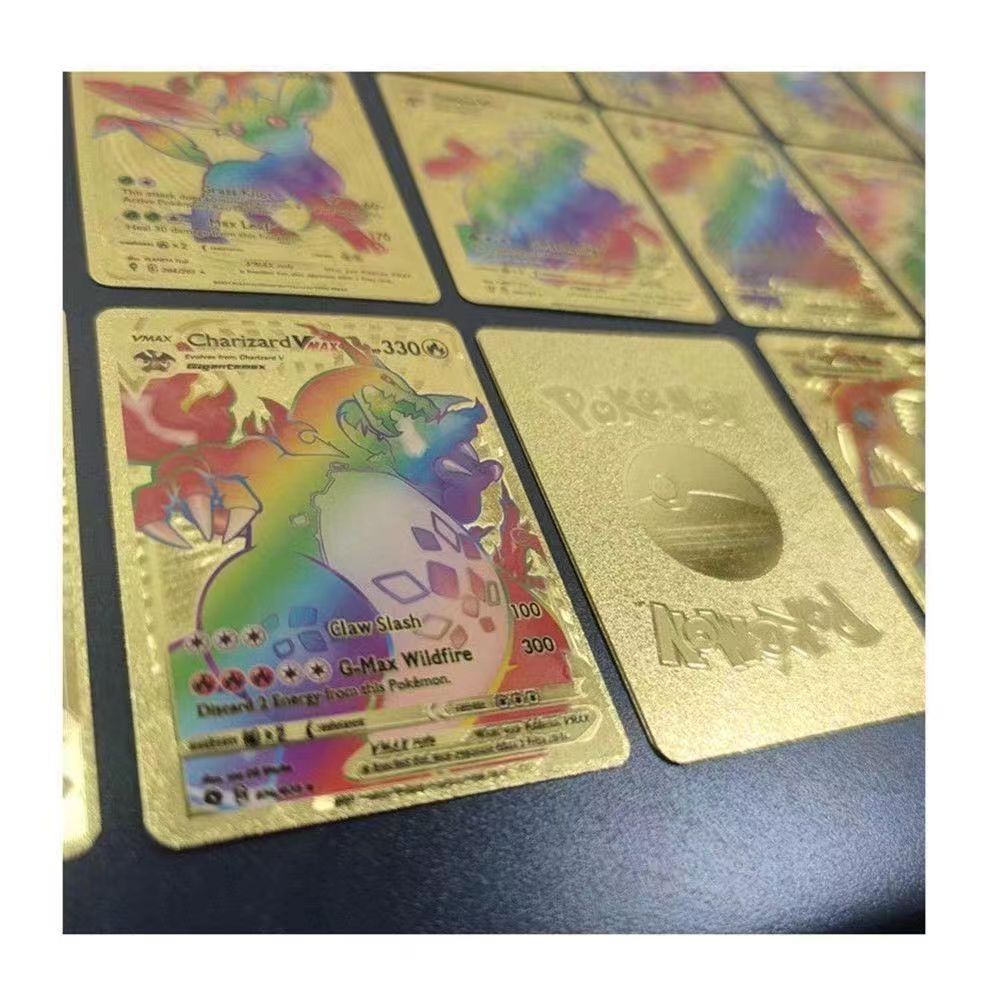 Pok é mon Gold Card Pikachu Card Spitfire Dragon VMAX Pok é mon Pok é mon PTCG English Flash Card - V.I.P Digital Presence