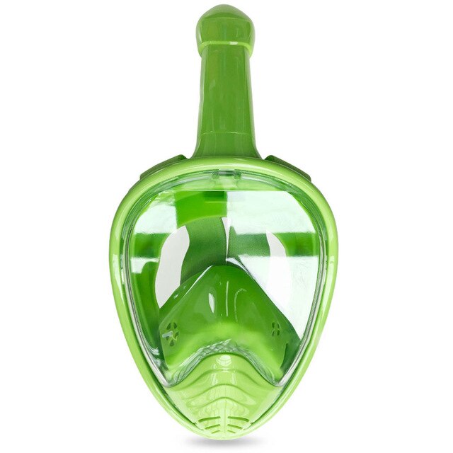 Máscara de buceo panorámica de 180 grados, cara completa, para natación, buceo con esnórquel, antivaho y antifugas para niños.