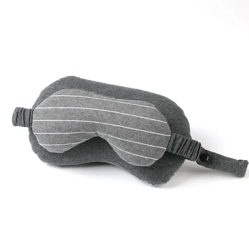 Portable type Eye Mask 2-in-1 Neck Pillow Sweat Cloth Foam Particle Eye Mask Pillow Car Travel Leisure Nap Pillow - V.I.P Digital Presence