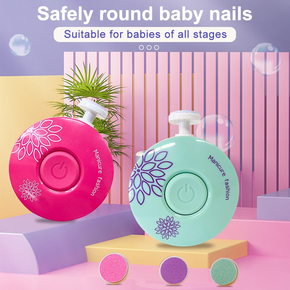 ELERA New Baby Electric Nail Trimmer Kid Nail Polisher Tool Baby Care Kit Manicure Set Easy To Trim Nail Clippers For Newborn - V.I.P Digital Presence