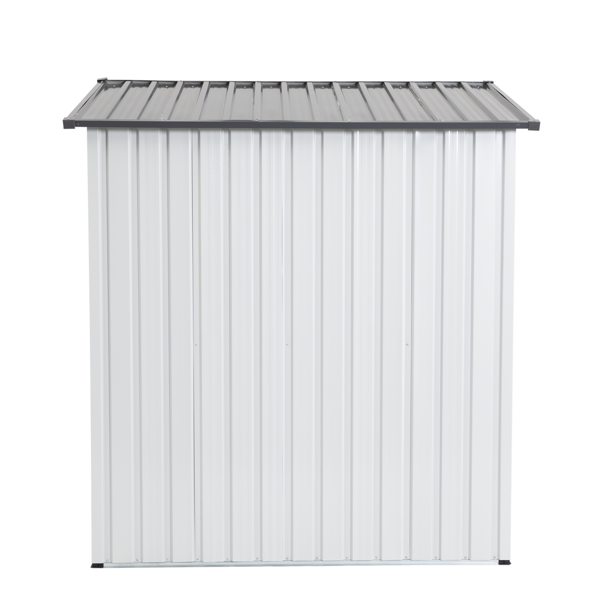 XWT016 Garden Metal Storage Lifter Shed Gray White 5x3x6ft outdoor storing tools Rainproof Hinge door version - V.I.P Digital Presence