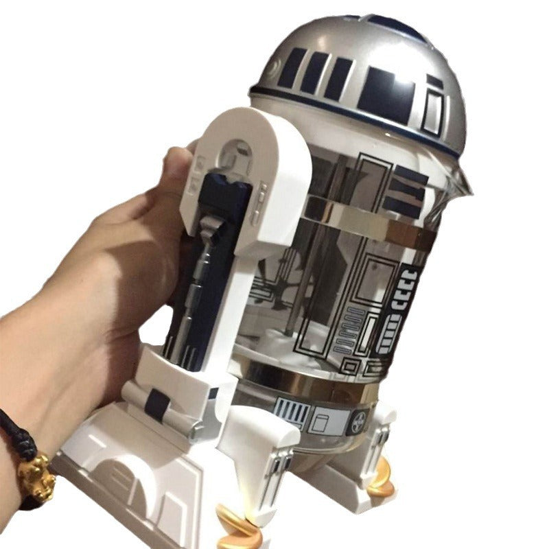 Star Wars R2D2 Robot Mini Home Hand-Poured Coffee Maker Coffee Pot Thermos Pot Mocha French Press Pot - V.I.P Digital Presence