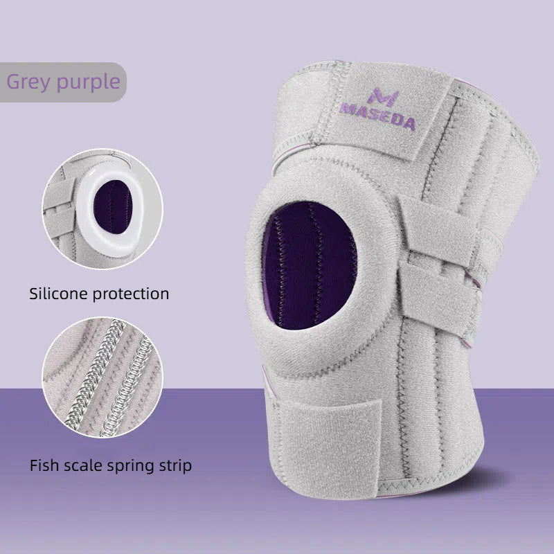 Meniscus Sports Knee Protector Silicone Shock Absorber Stability Patella Knee Protector Support Strip Velcro Adjustable - V.I.P Digital Presence