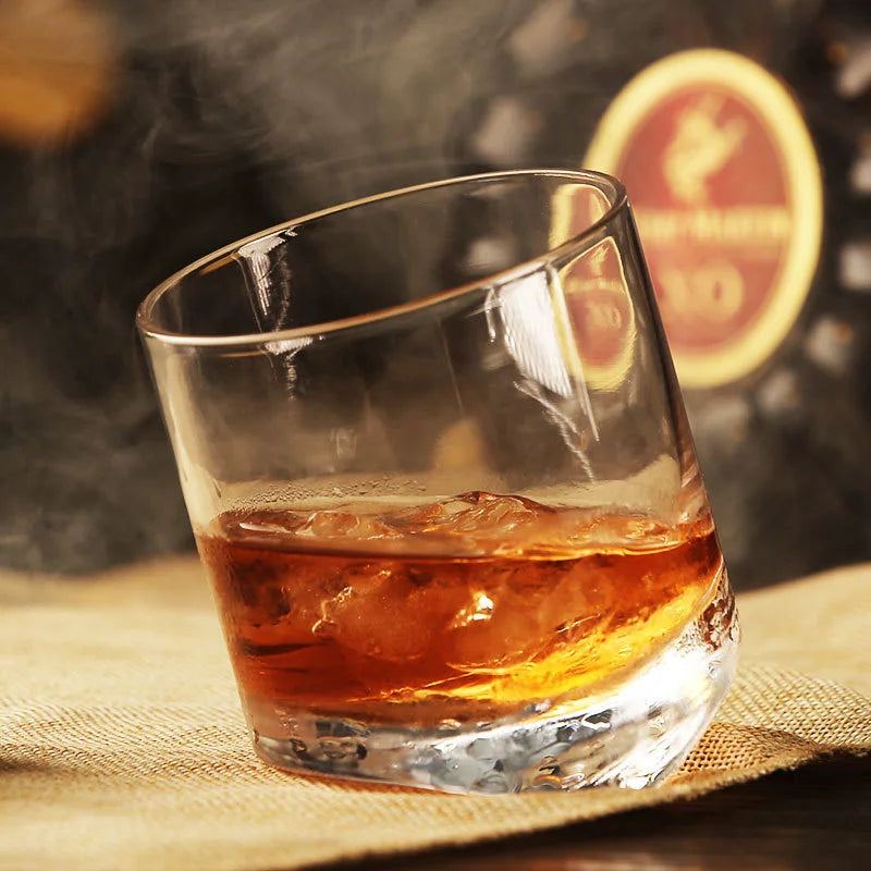 Whiskey glass Tower Of Pisa Inclined Bottom Wine Rock Glass For Bar NMD Brandy Snifer Chivas Whisky Drinking Cup Verre a Vin - V.I.P Digital Presence