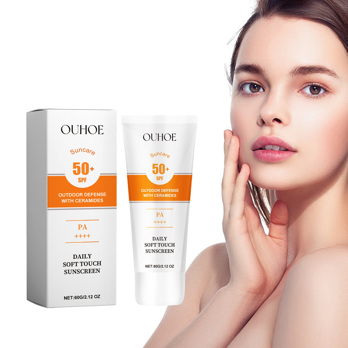Daily Soft Touch Sunscreen, Gentle Facial Body Skin Non-Sticky Non-Fake White Protection Moisturizing Anti-Uv Cream - V.I.P Digital Presence