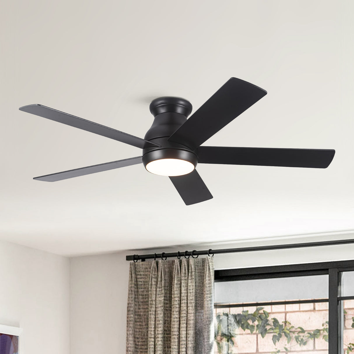 52" Low Profile Ceiling Fan with Lights - V.I.P Digital Presence