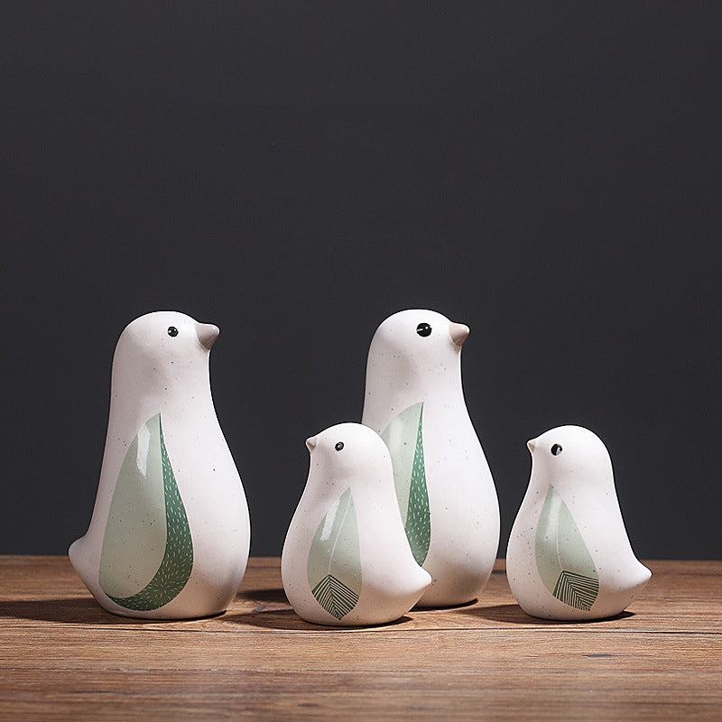 Home decoration small accessories Nordic creative cute ceramic bird ornaments Home living room Wine cabinet Room decoration - V.I.P Digital Presence