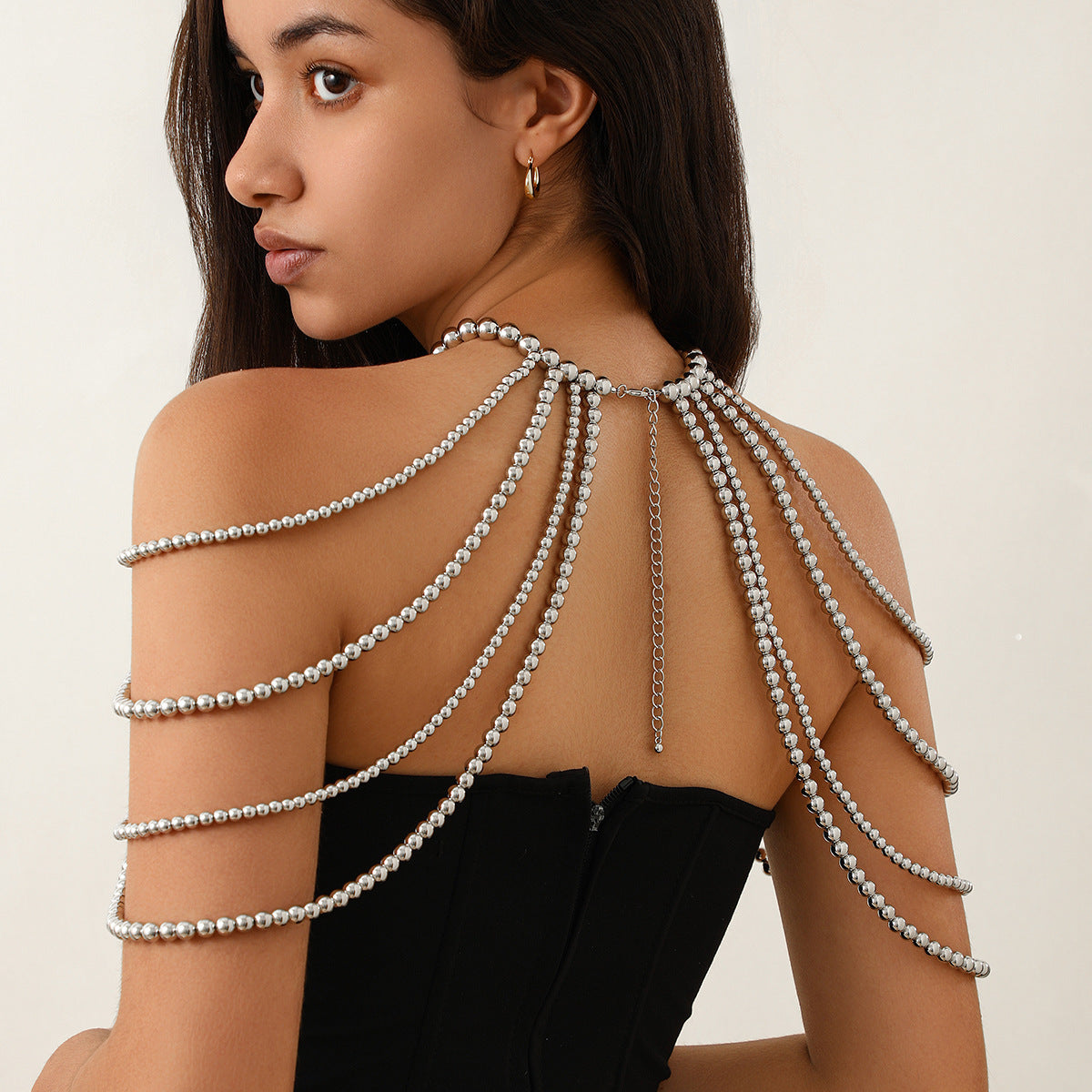 Minimalist party butterfly corset chain women's body chain imitation pearl tassel waist chain shoulder chain jewelry - V.I.P Digital Presence