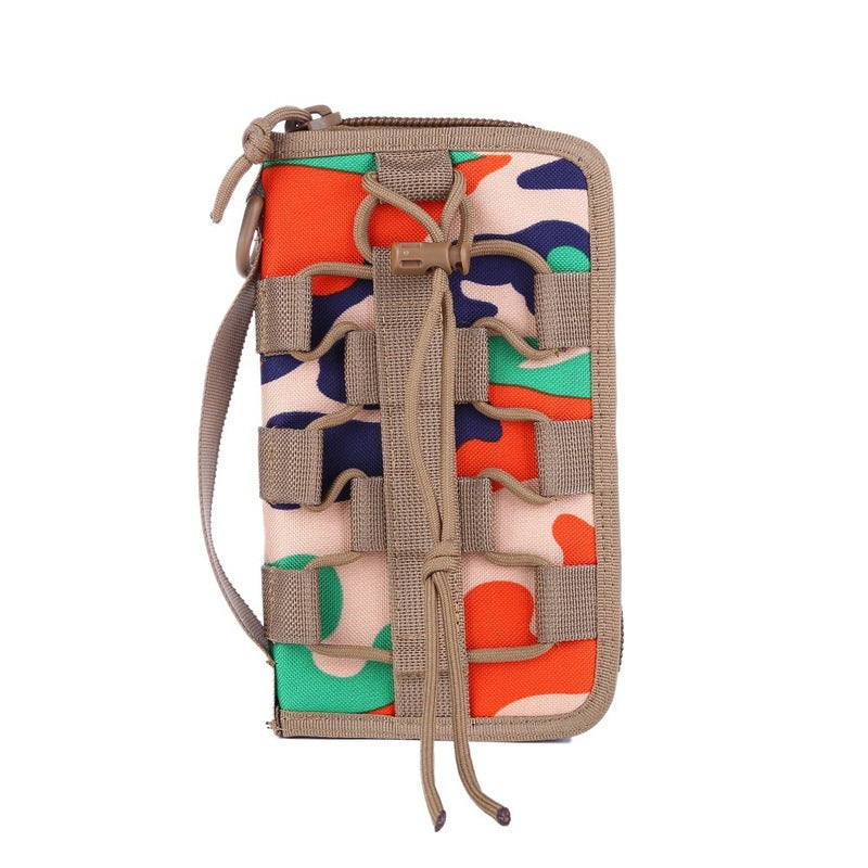 Cartera táctica Xuanwu de Ma Gaixian, estilo militar, de gran capacidad, para hombre, para exteriores, con diseño de camuflaje, funda para móvil