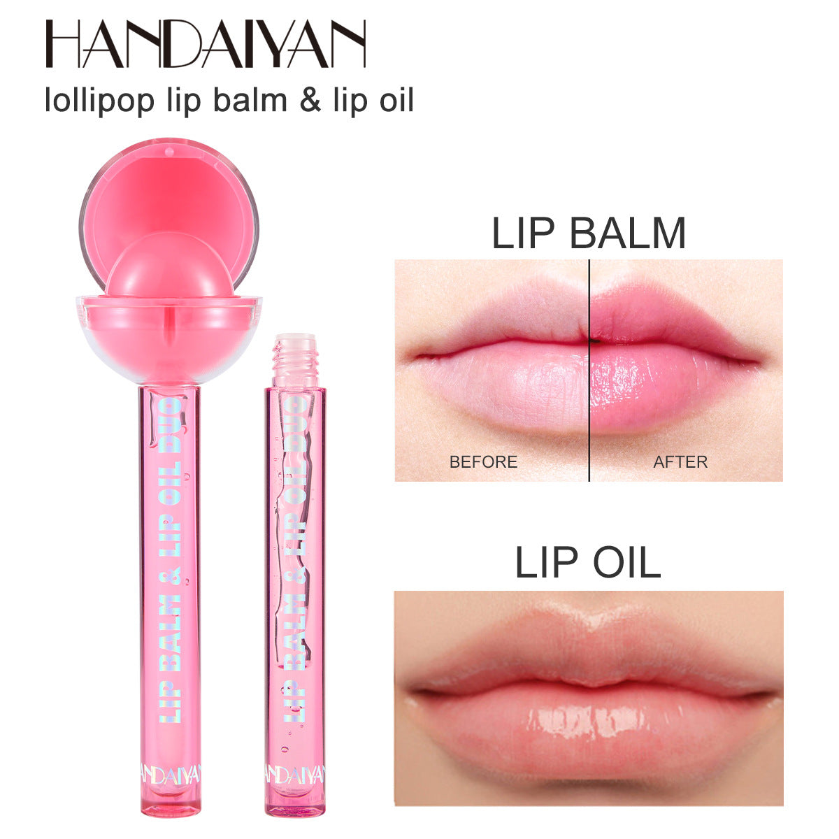 HANDAIYAN Dual-Use Lollipop Color-Changing Lipstick Lipstick Lip Oil Lip Gloss Lipstick - V.I.P Digital Presence