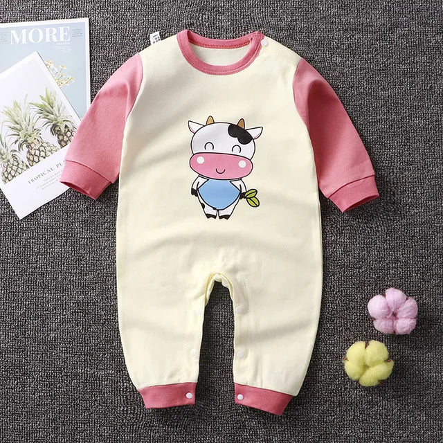 2024 Spring Autumn 0-2 Years Old Baby Romper Baby Jumpsuit Boys Girls Long-sleeved Trousers Newborn Romper Climbing Clothes - V.I.P Digital Presence