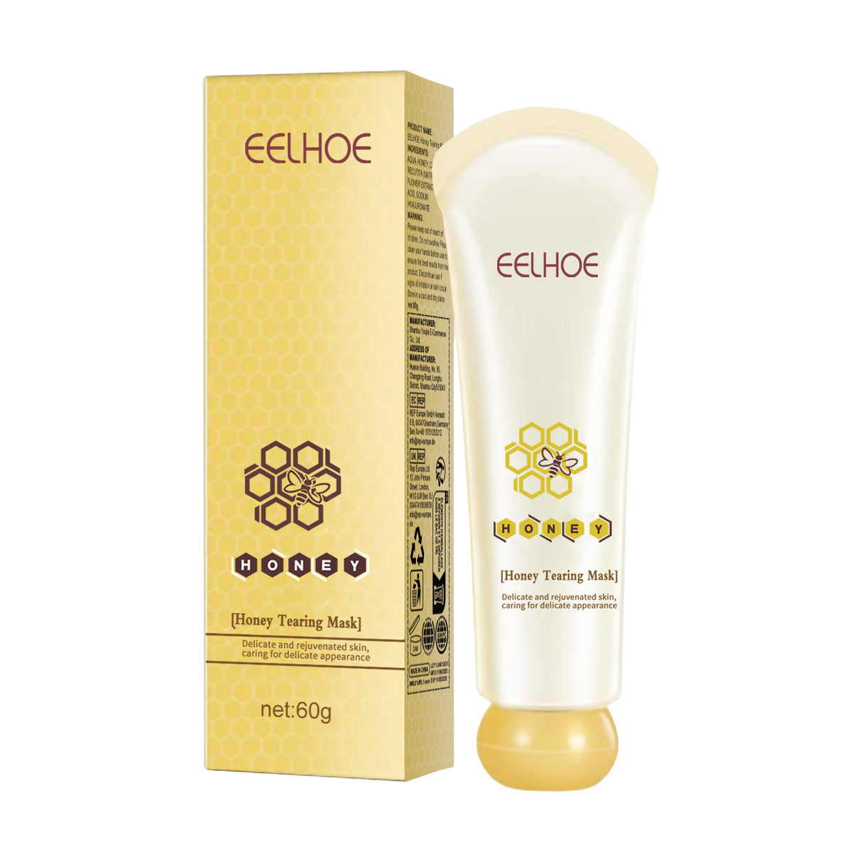 Honey Peel Mask, Tightens Pores Brightens Darkens Skin And Gently Removes Blackheads Apply Facial Mask - V.I.P Digital Presence