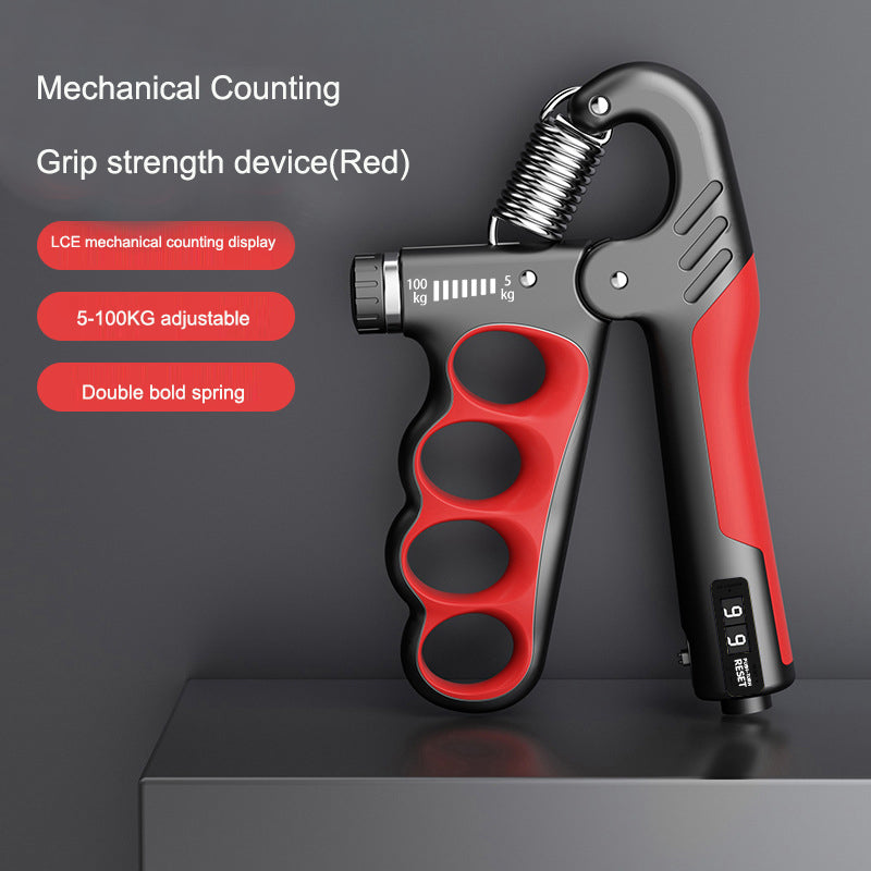 Adjustable Grip Strength Gauge Counting Type Spring Grip Strength Gauge Handshake Holder - V.I.P Digital Presence