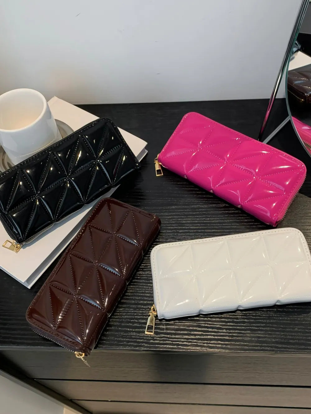 PU Leather Solid Color Wallet - V.I.P Digital Presence