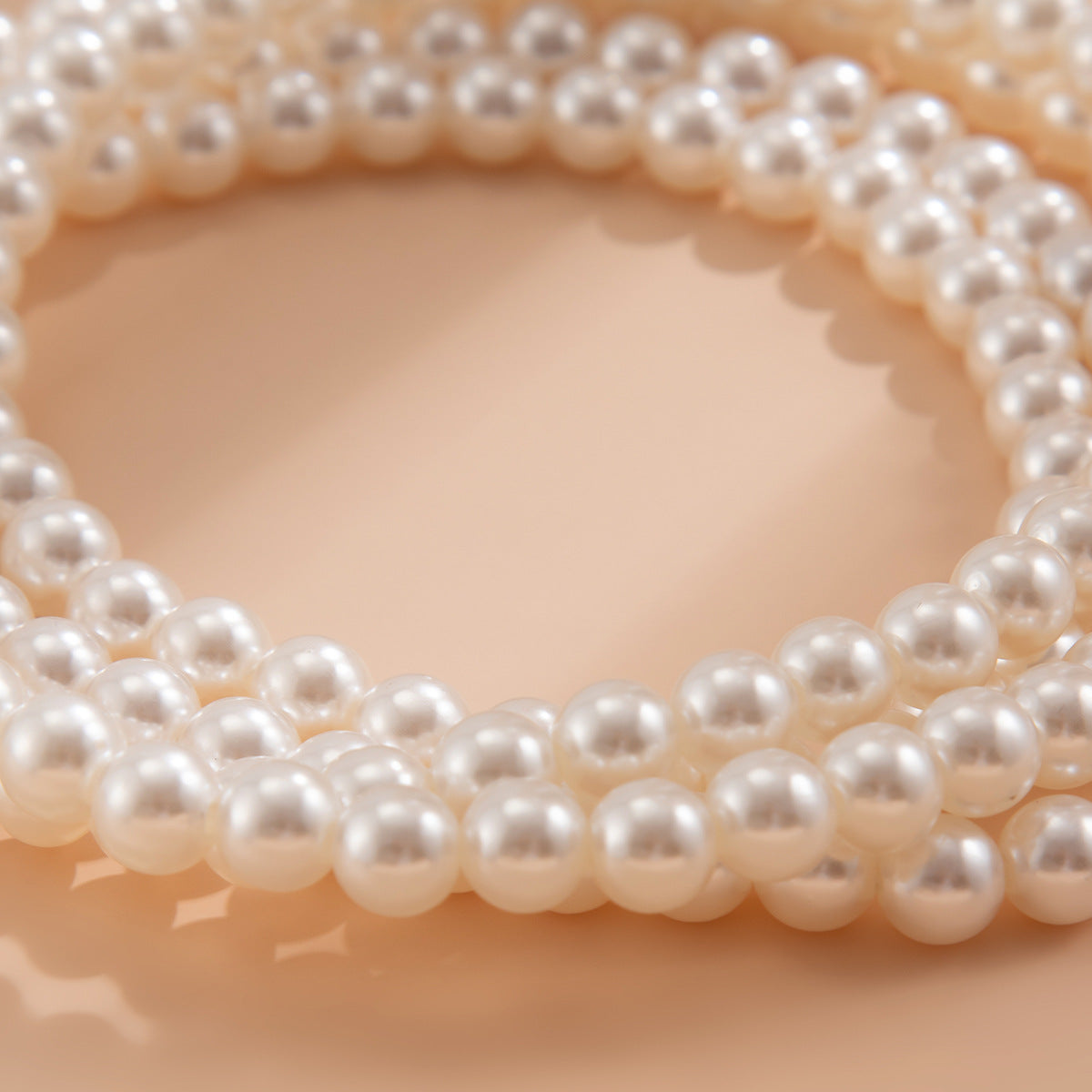 Light luxury style imitation pearl sexy chain ankle chain double-layer temperament bead ankle loop - V.I.P Digital Presence