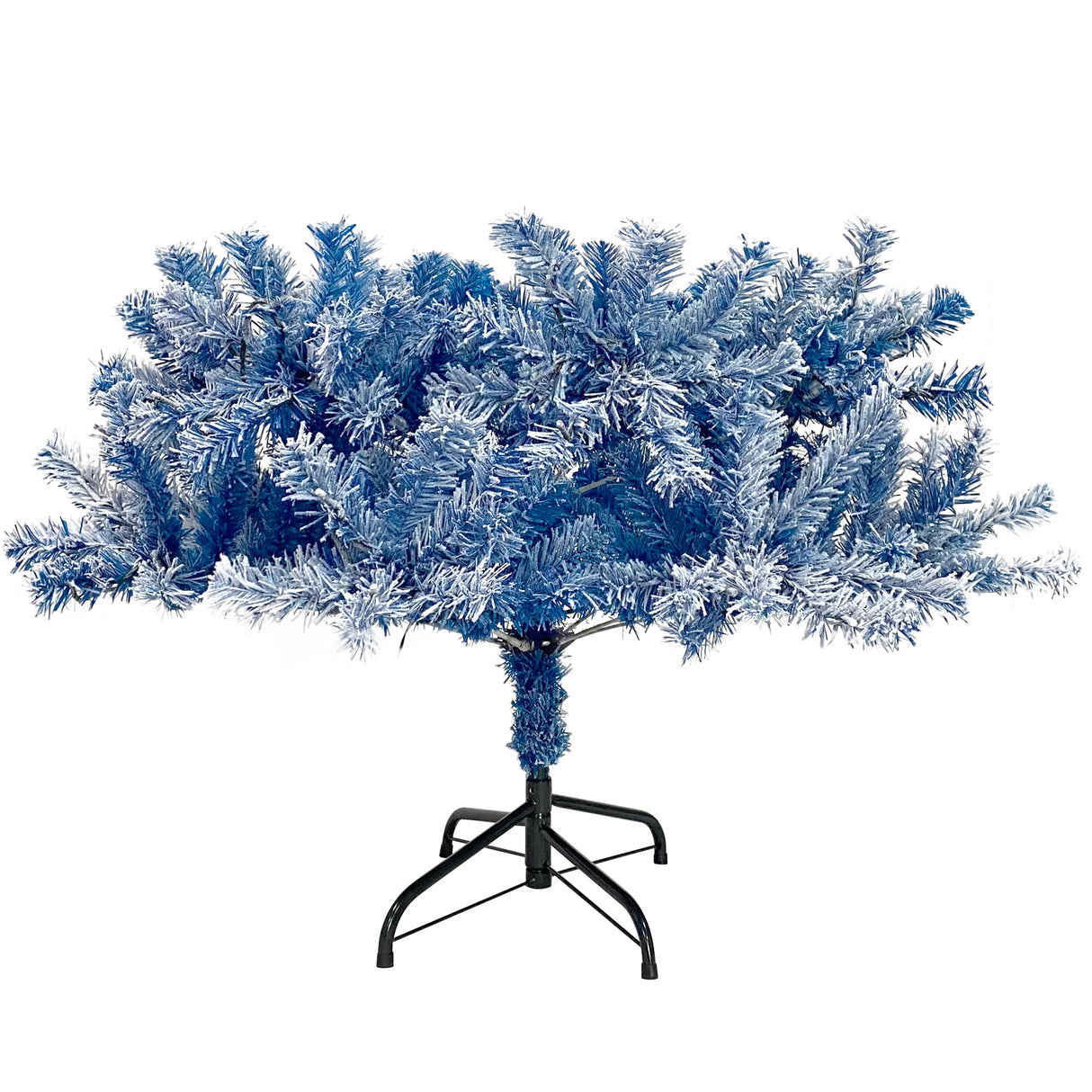 6FT pre ignited hinge chain artificial fir Christmas tree, Christmas tree snowflake flocking person with 750 Christmas branches - V.I.P Digital Presence