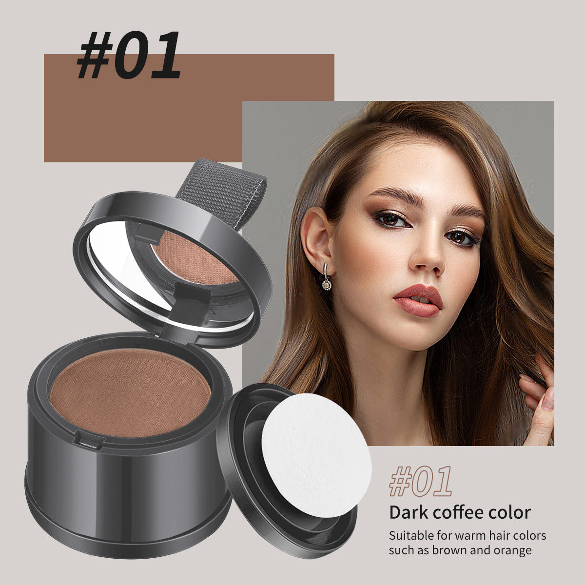 Hairline powder contouring shadow filling forehead hair replacement artifact waterproof and sweat-proof - V.I.P Digital Presence