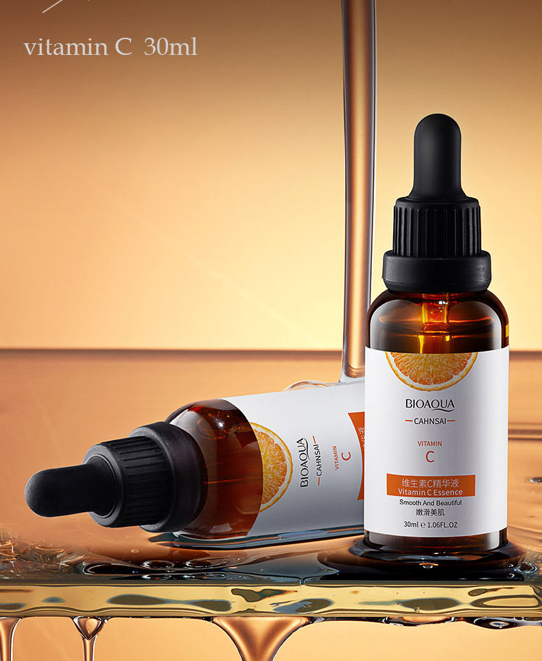 Boquanya Vitamin C essence Solution Moisturizing and staying up late for repairing, brightening skin tone, mild oil control esse - V.I.P Digital Presence