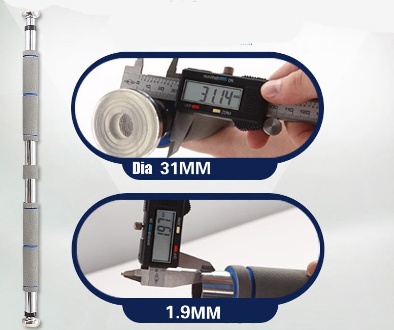 Barras horizontales ajustables para puerta de 200 kg para ejercicios en casa, gimnasio, dominadas, entrenamiento, equipo deportivo de fitness.