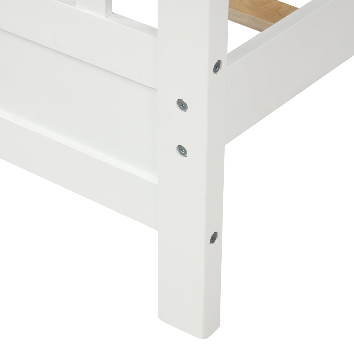 Wood Platform Bed with Headboard and Footboard Full