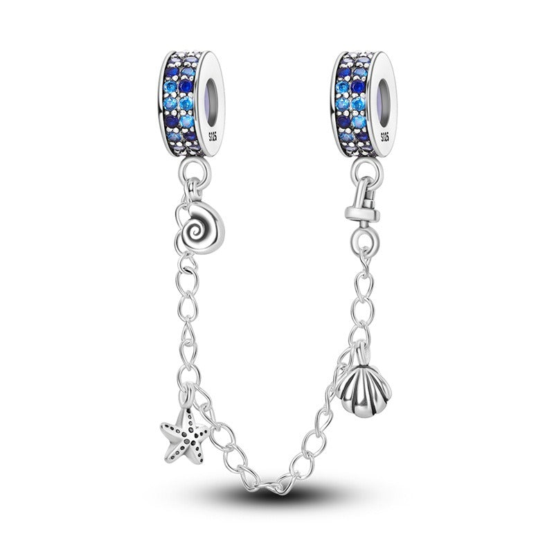 Ocean Wind Dolphin Whale Pendant Beads Copper Plated DIY Beads Bracelet Item - V.I.P Digital Presence