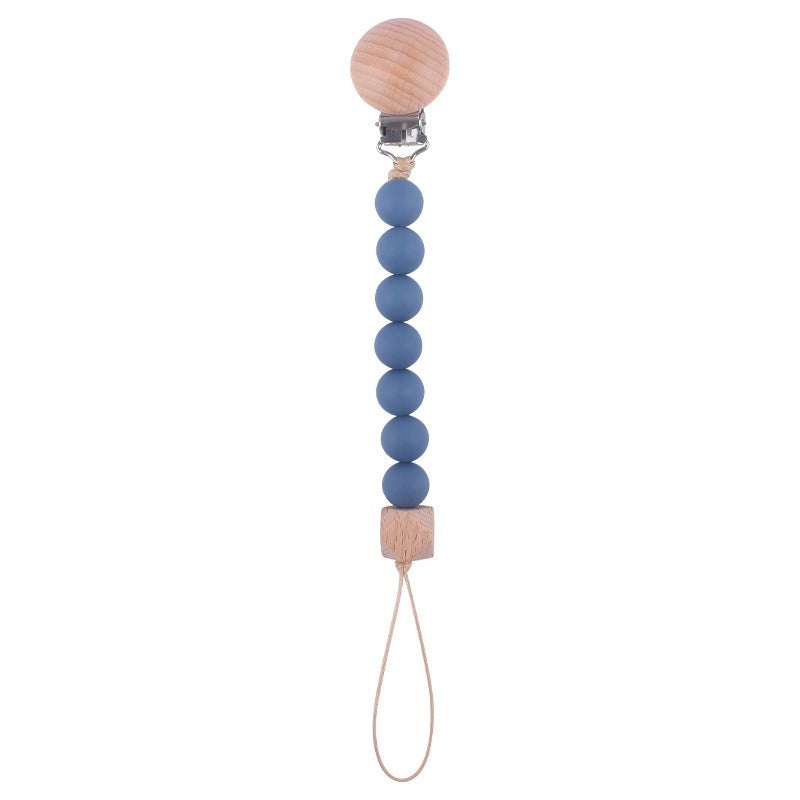 Infant and toddler products, beech wood pacifier clip, soothing wood octagonal pacifier, anti drop chain - V.I.P Digital Presence