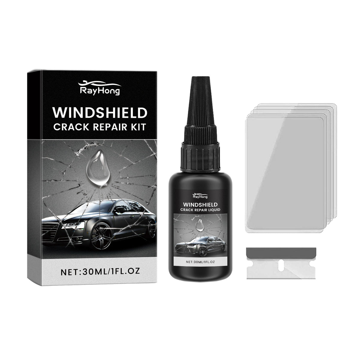 Windshield Repair Adhesive, Windshield Cracks And Scratches Repair Clear Vision Repair Adhesive - V.I.P Digital Presence